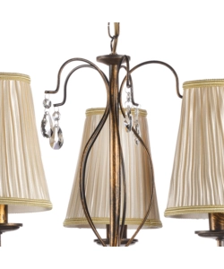 LAMPADARIO 5 LUCI ONLI "DELIA" BRONZO E14